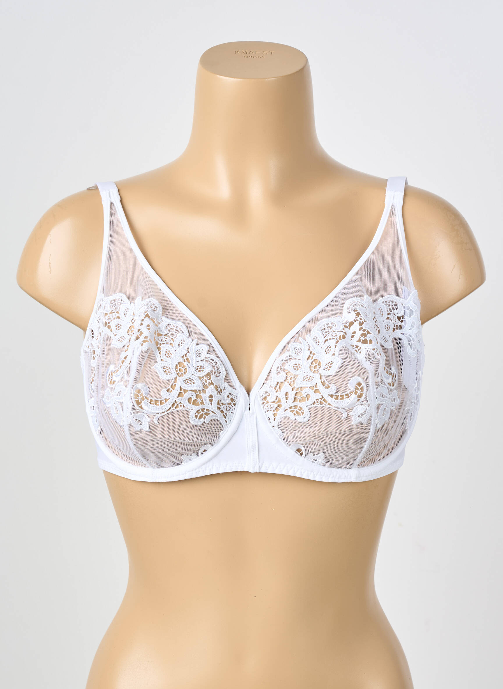 Soutien-gorge légère et transparente haut soutien-gorge emboitant blanc SIMONE PERELE femme