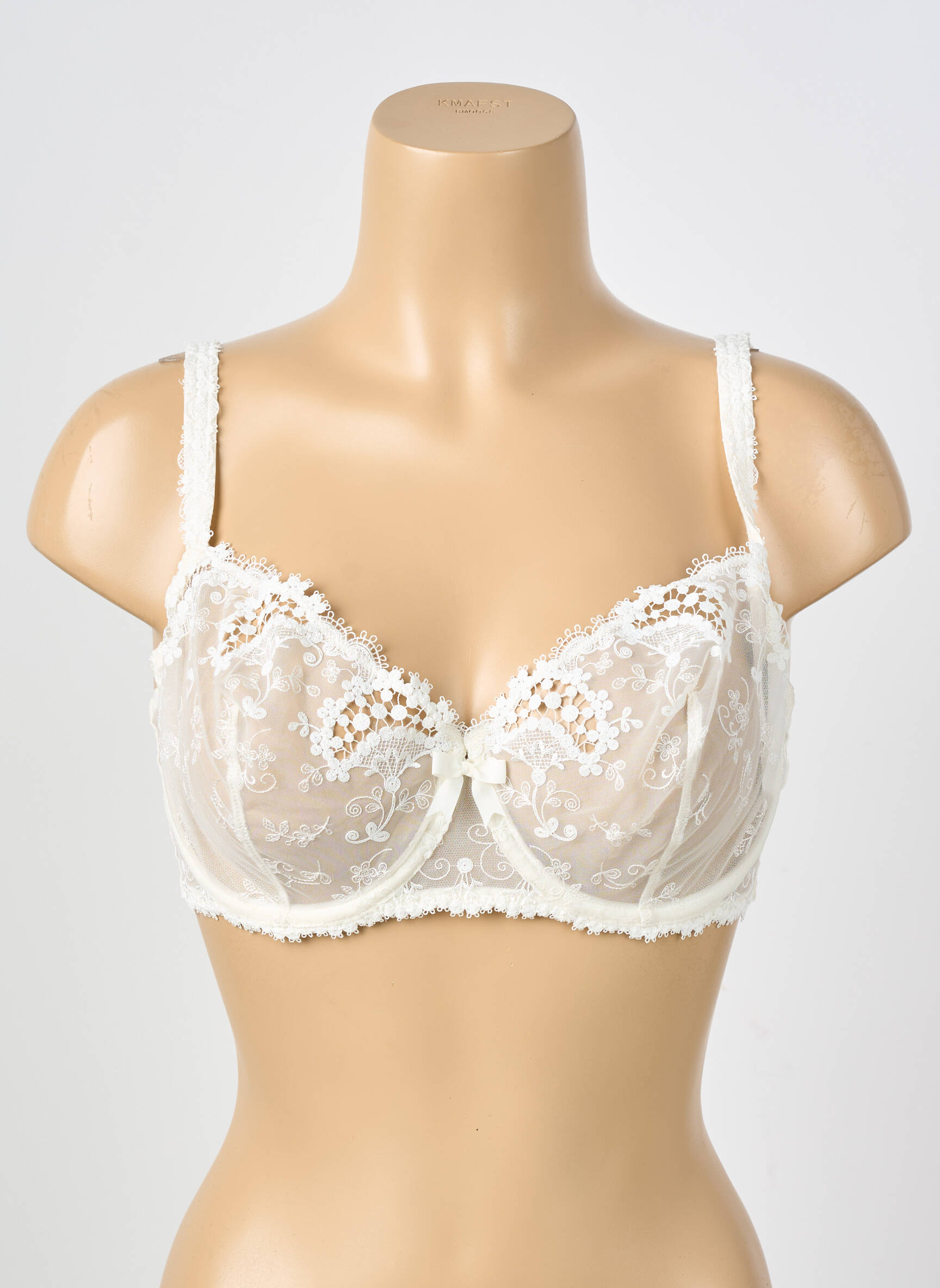 Soutien-gorge légère et transparente haut soutien-gorge emboitant blanc SIMONE PERELE femme