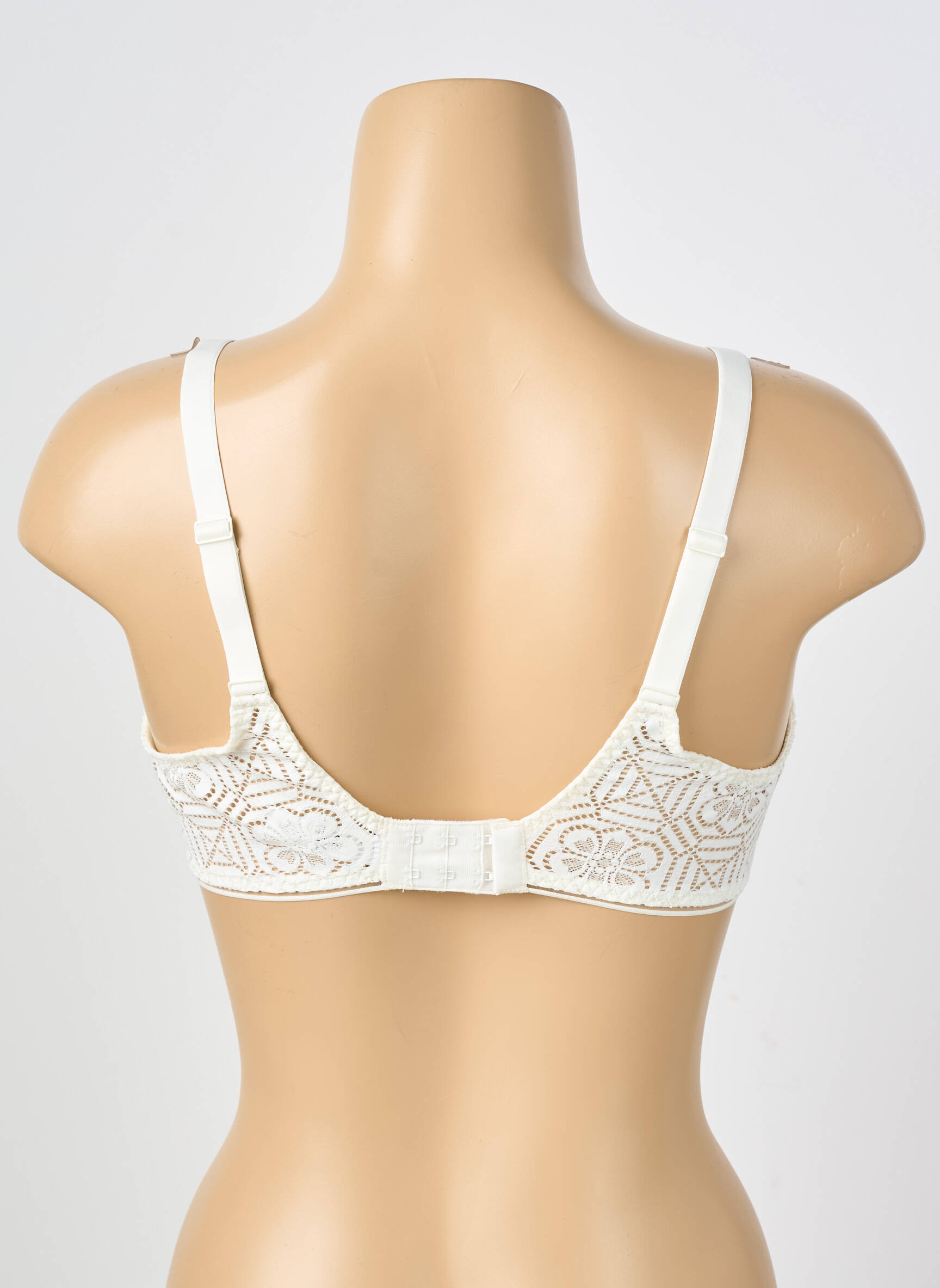 Soutien-gorge tissage dentelle haut soutien-gorge emboitant blanc SIMONE PERELE femme