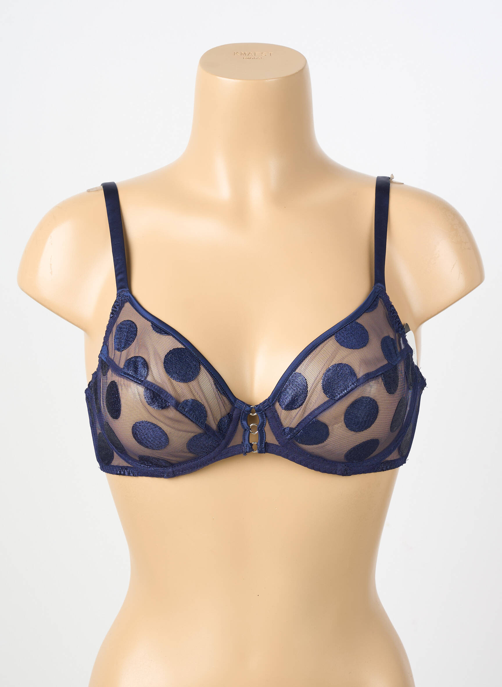 Soutien-gorge légère et transparente haut soutien-gorge emboitant bleu IMPLICITE femme