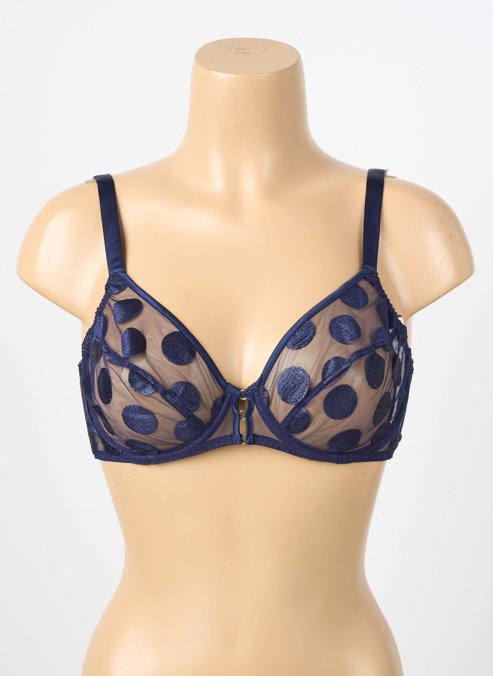 Soutien-gorge légère et transparente haut soutien-gorge emboitant bleu IMPLICITE femme