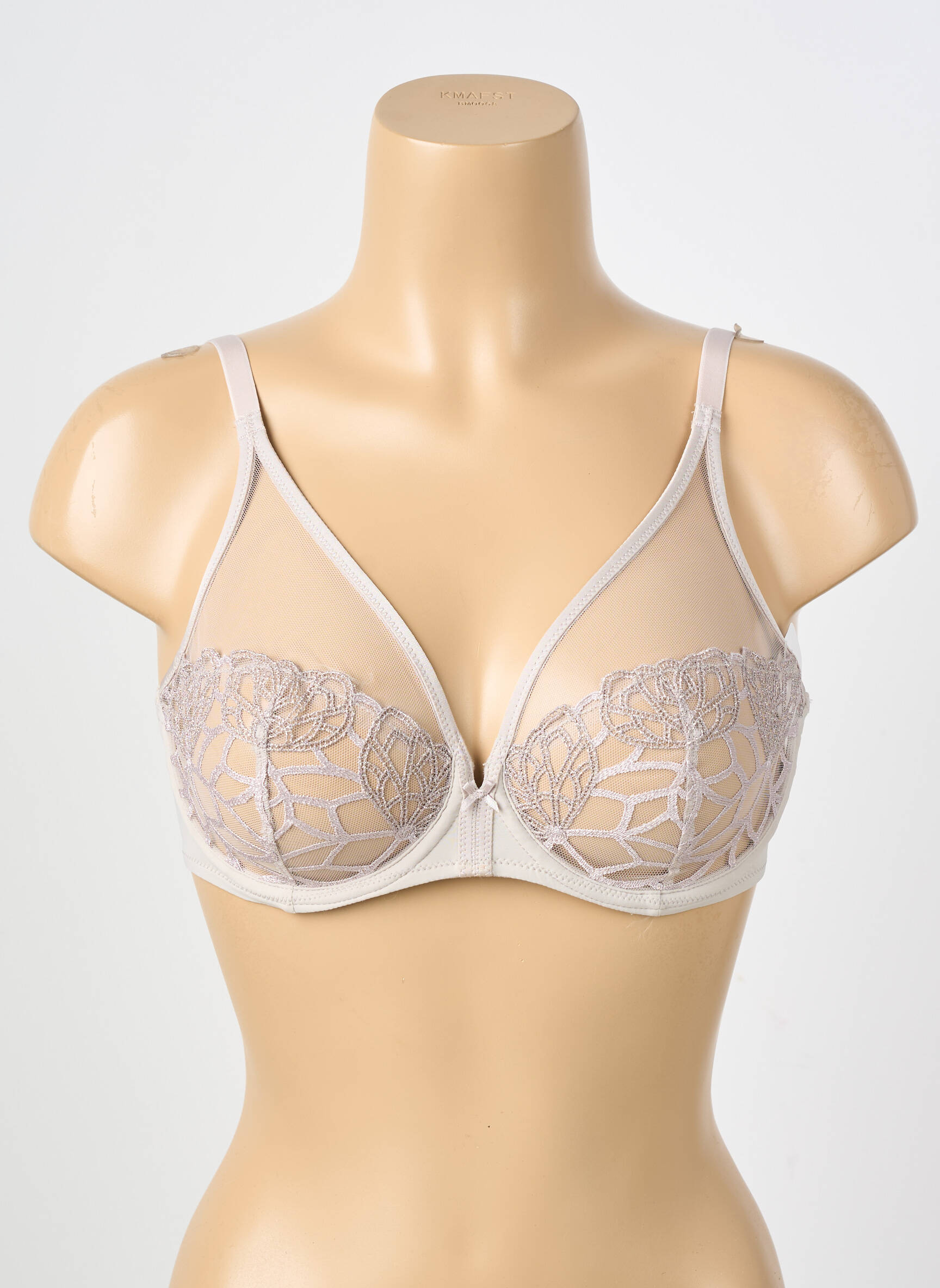Soutien-gorge légère et transparente haut soutien-gorge emboitant gris SIMONE PERELE femme