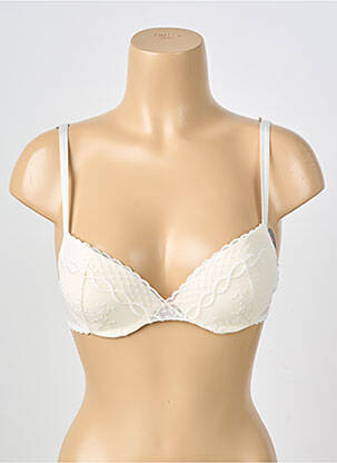 Soutien-gorge effet matière satinée haut soutien-gorge push-up blanc PASSIONATA femme