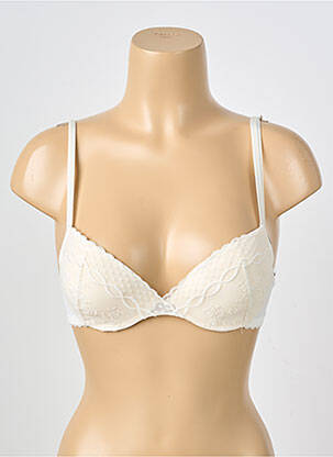 Soutien-gorge effet matière satinée haut soutien-gorge push-up blanc PASSIONATA femme