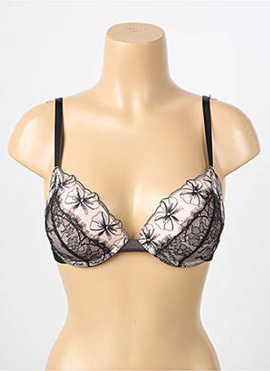 Soutien-gorge effet matière satinée haut soutien-gorge push-up noir PASSIONATA femme