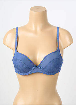 Soutien-gorge effet matière satinée haut soutien-gorge push-up bleu PASSIONATA femme