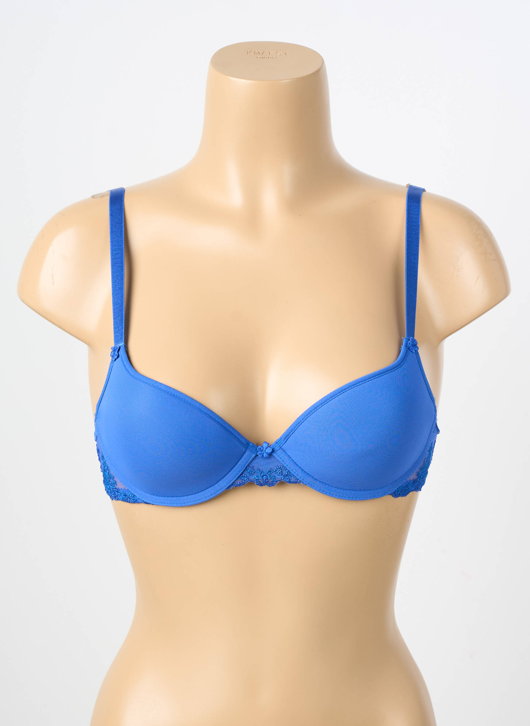 Soutien-gorge effet matière satinée haut soutien-gorge moulé bleu PASSIONATA femme