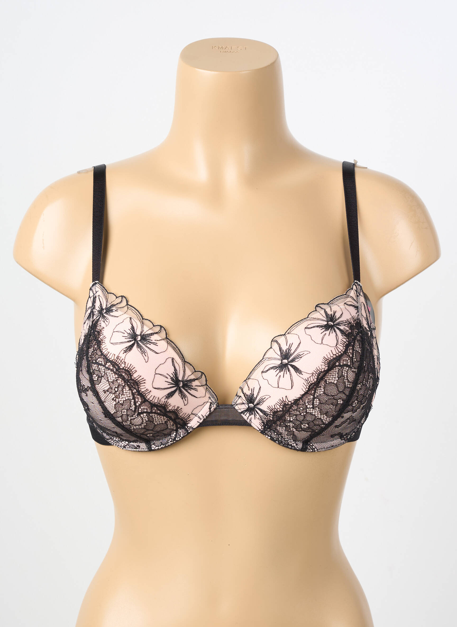 Soutien-gorge effet matière satinée haut soutien-gorge push-up noir PASSIONATA femme