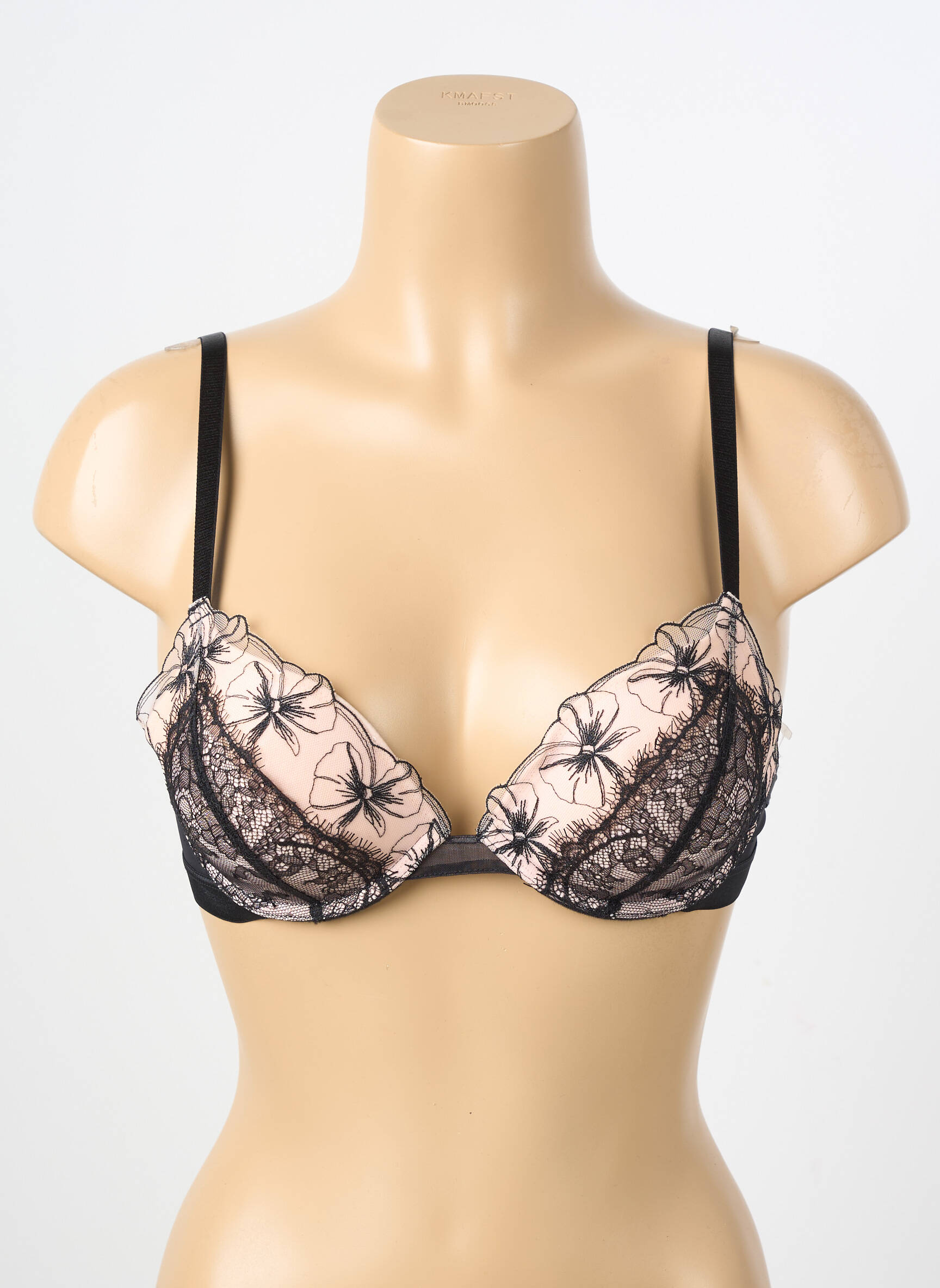 Soutien-gorge effet matière satinée haut soutien-gorge push-up noir PASSIONATA femme