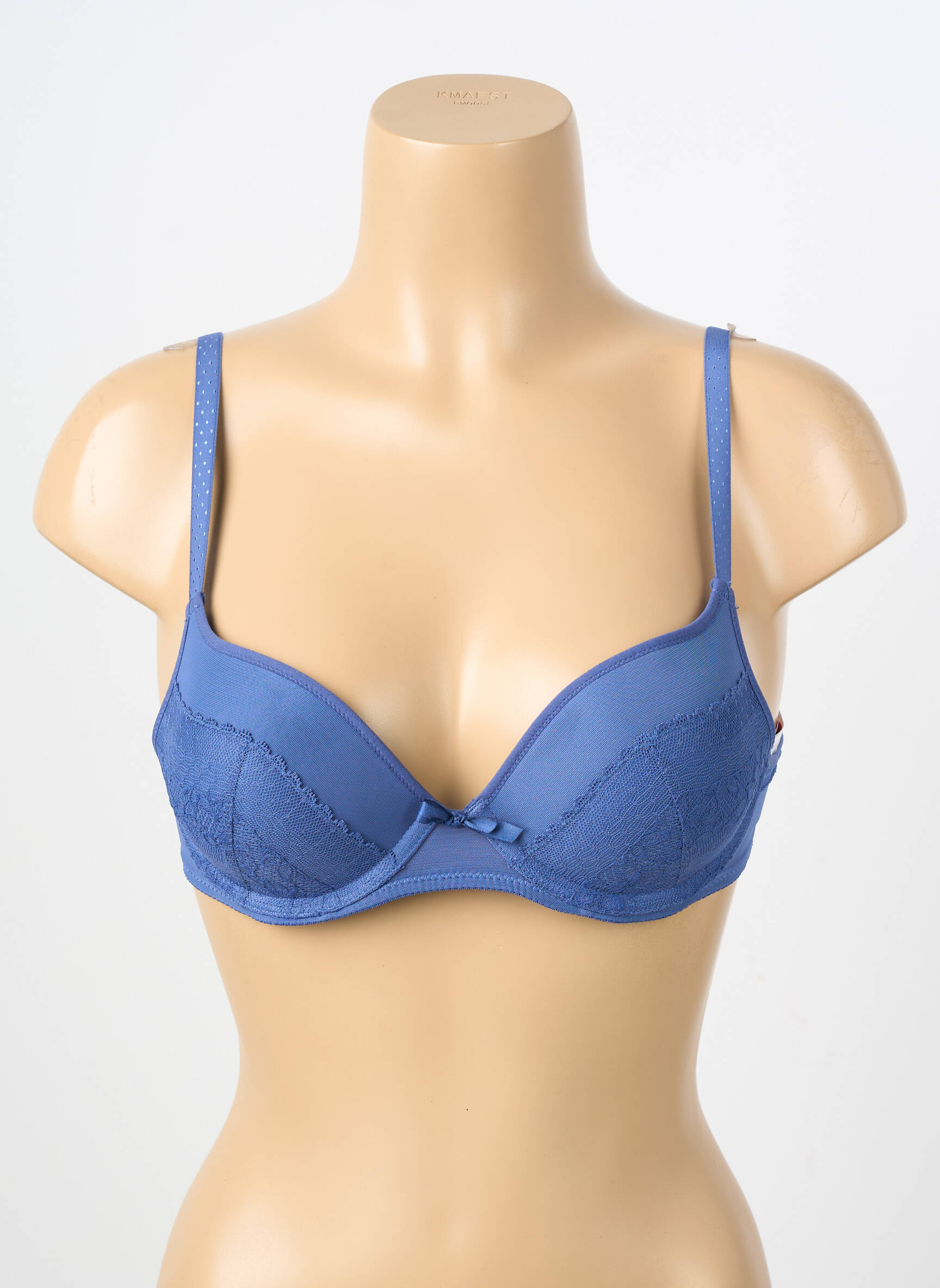 Soutien-gorge effet matière satinée haut soutien-gorge push-up bleu PASSIONATA femme