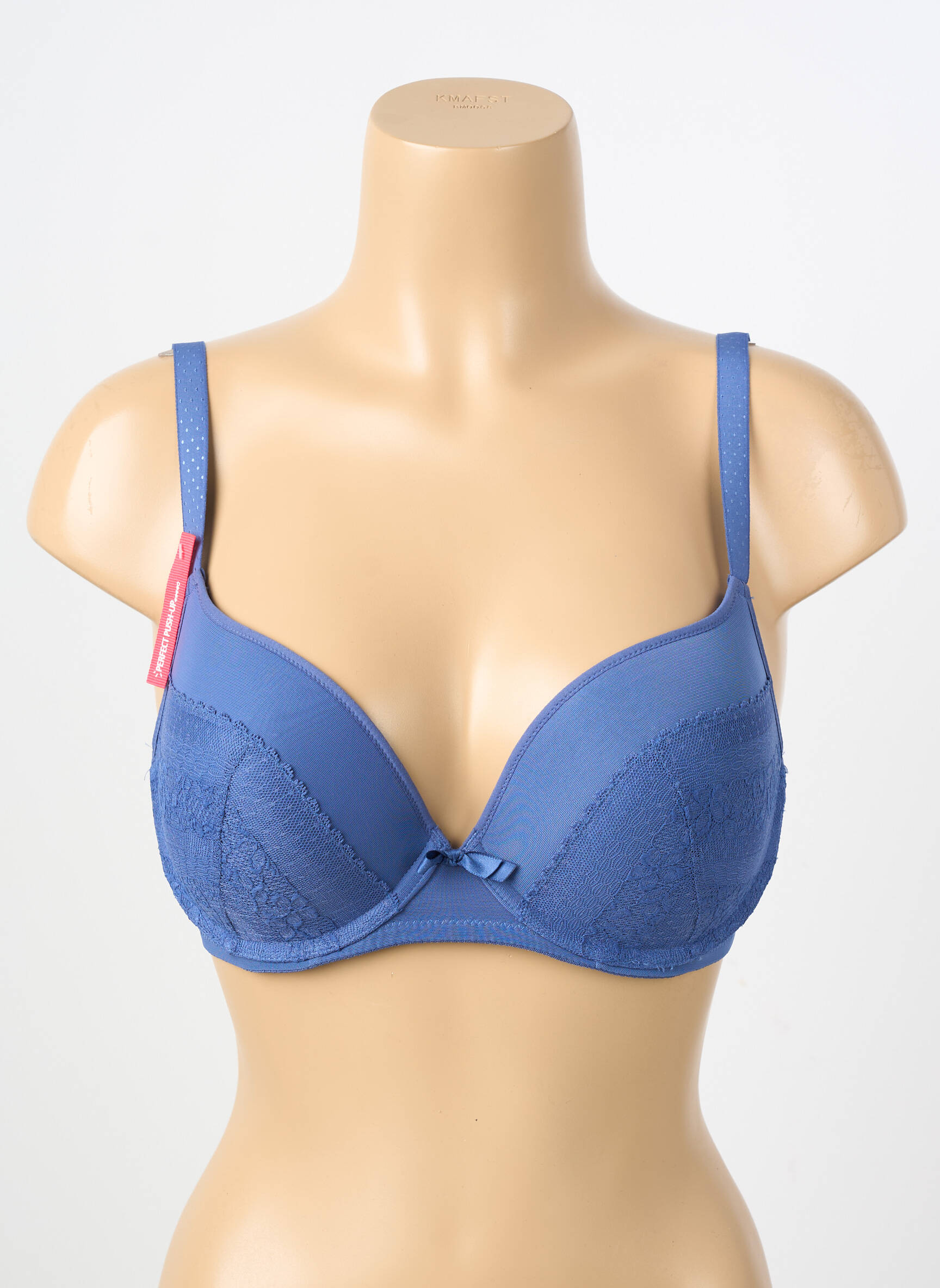 Soutien-gorge effet matière satinée haut soutien-gorge push-up bleu PASSIONATA femme