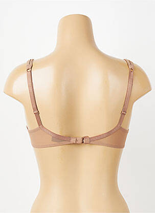 Soutien-gorge effet matière satinée haut soutien-gorge moulé marron IMPLICITE femme