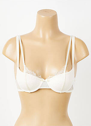 Soutien-gorge effet matière satinée haut soutien-gorge avec mousse de rembourrage amovible blanc PASSIONATA femme