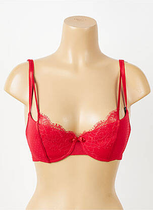 Soutien-gorge effet matière satinée haut soutien-gorge avec mousse de rembourrage amovible rouge PASSIONATA femme
