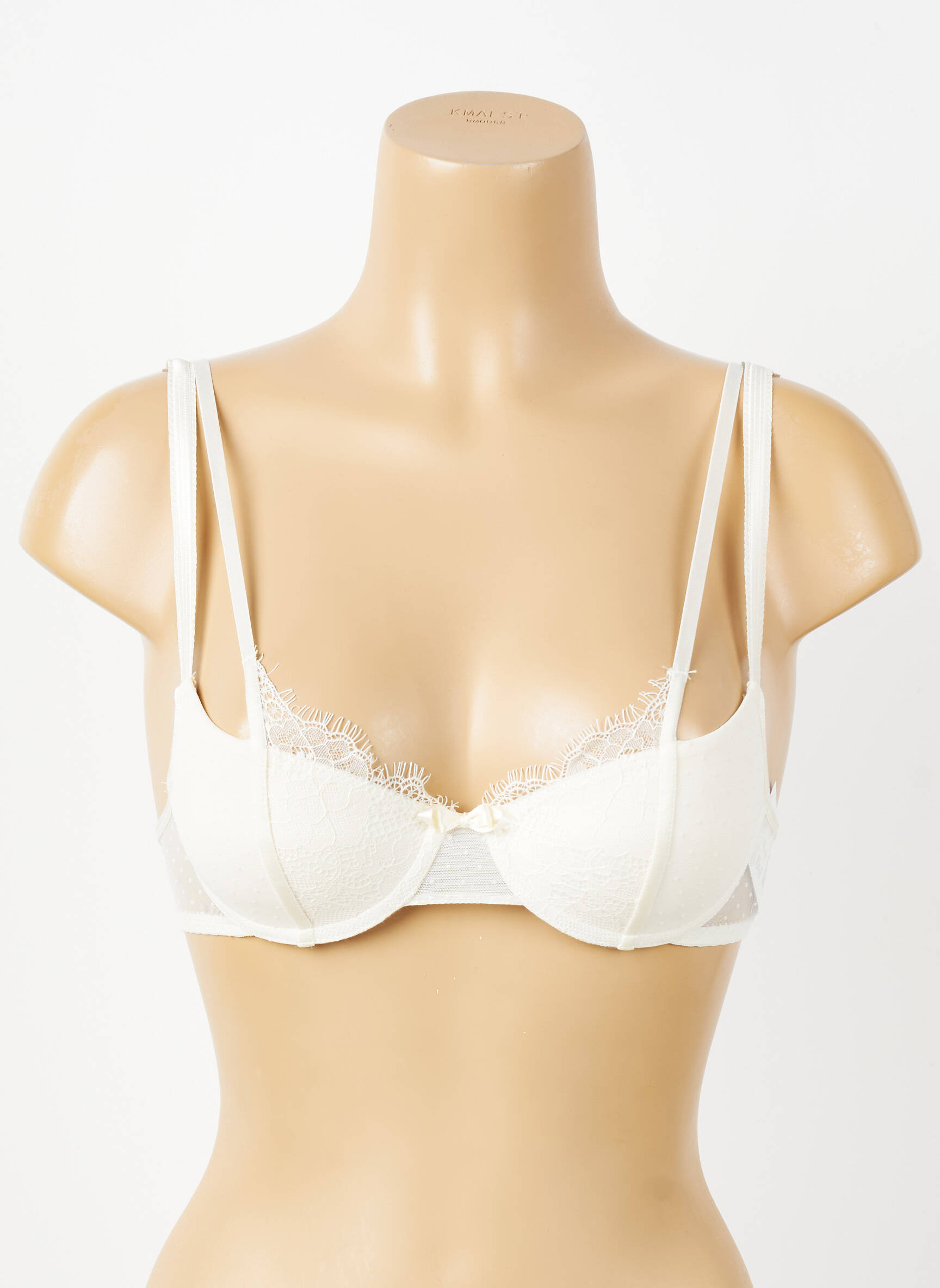 Soutien-gorge effet matière satinée haut soutien-gorge avec mousse de rembourrage amovible blanc PASSIONATA femme