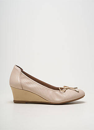 Escarpins matière lisse talon de 4 à 6cm beige SABRINAS femme