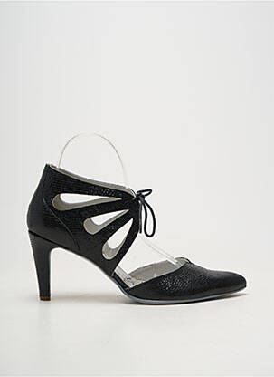 Escarpins tissage vernis talon de 7 à 9cm noir UN TOUR EN VILLE femme