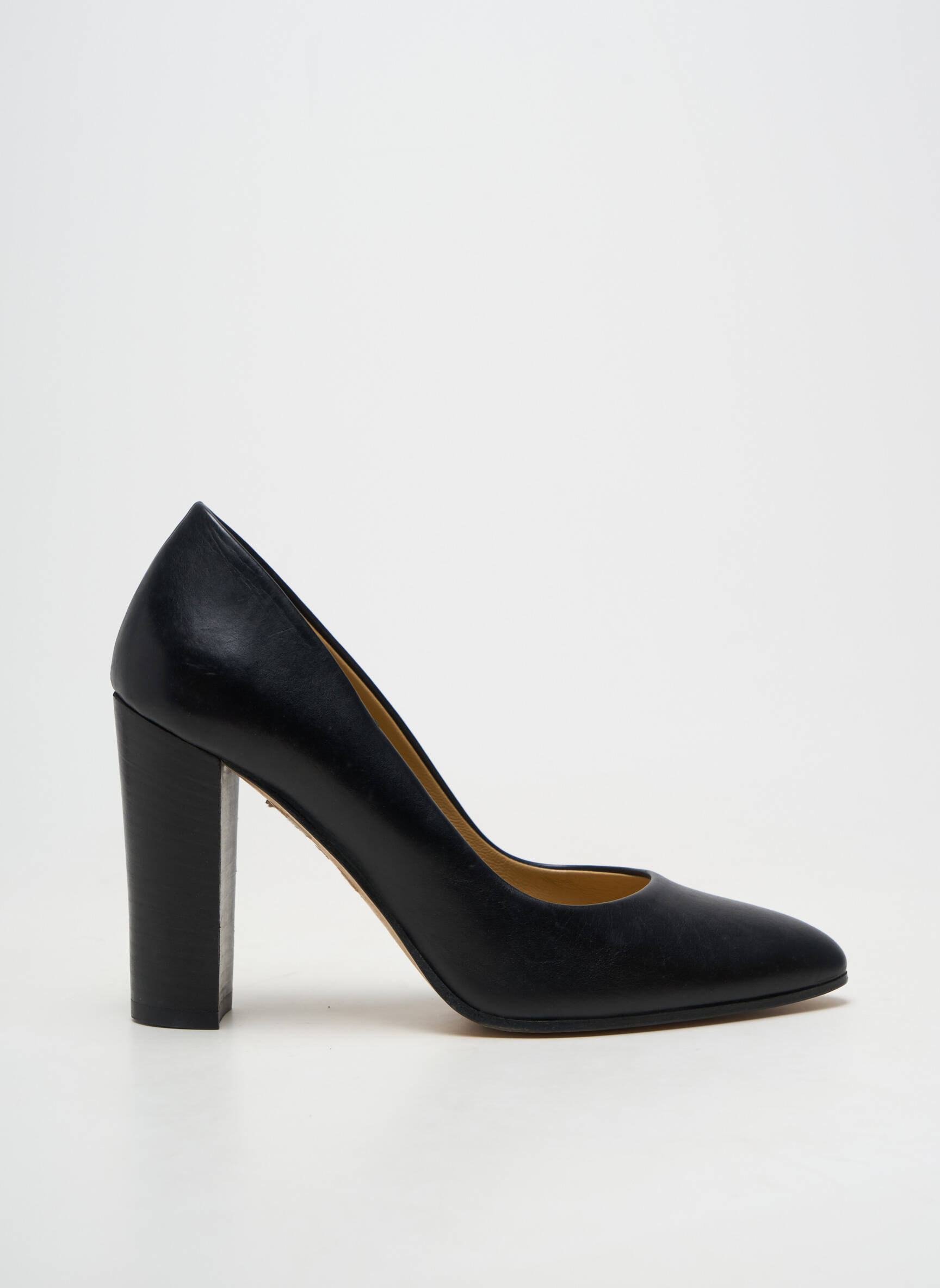 Escarpins matière lisse talon de 7 à 9cm noir REBECCA BALDUCCI femme