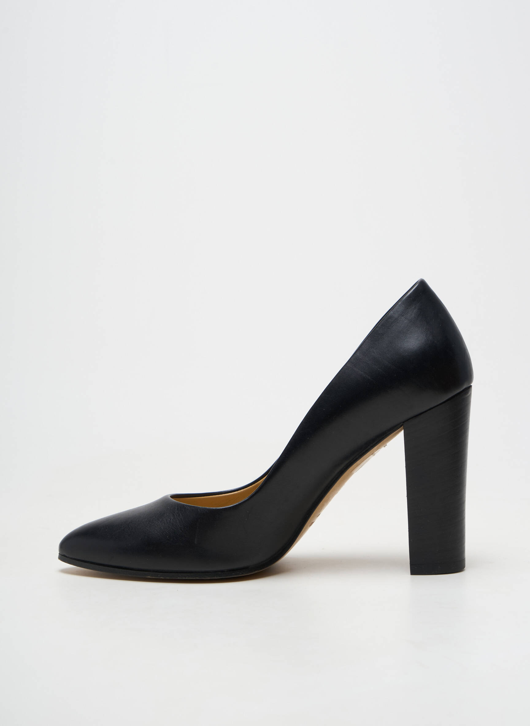 Escarpins matière lisse talon de 7 à 9cm noir REBECCA BALDUCCI femme