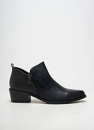 Bottines/boots matière lisse talon de 4 à 6cm noir REBELLES femme