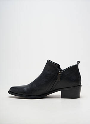 Bottines/boots matière lisse talon de 4 à 6cm noir REBELLES femme