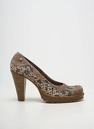 Escarpins cubain talon de 7 à 9cm marron MTNG femme