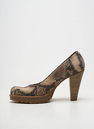 Escarpins cubain talon de 7 à 9cm marron MTNG femme