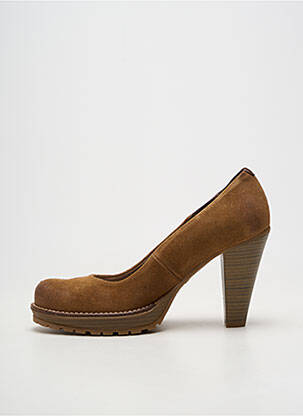 Escarpins cubain talon de 7 à 9cm marron MTNG femme