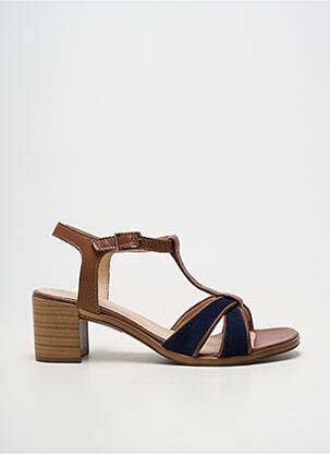Sandales/nu pieds fermeture boucle(s) talon de 4 à 6cm marron ARIMA femme