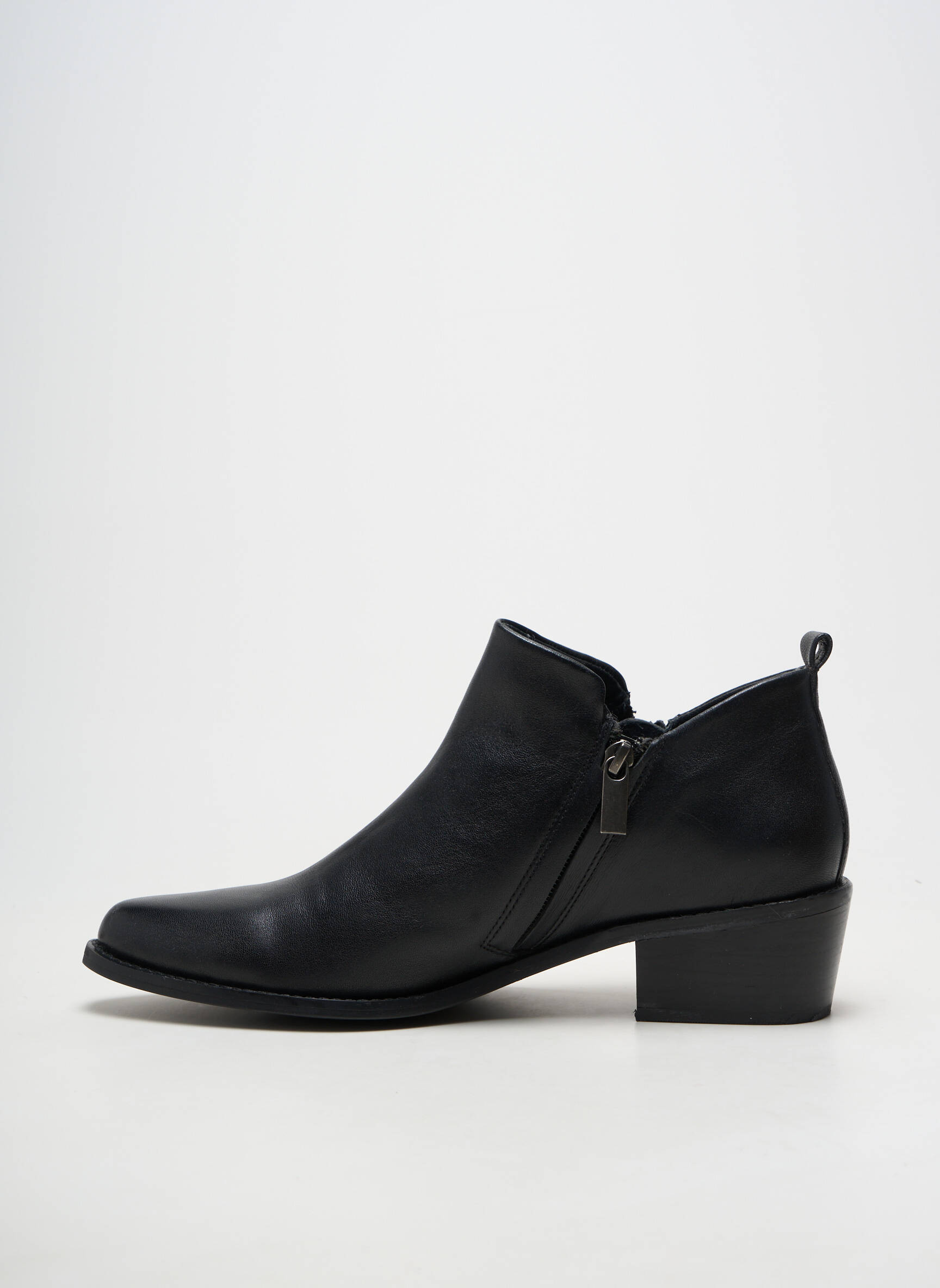 Bottines/boots matière lisse talon de 4 à 6cm noir REBELLES femme
