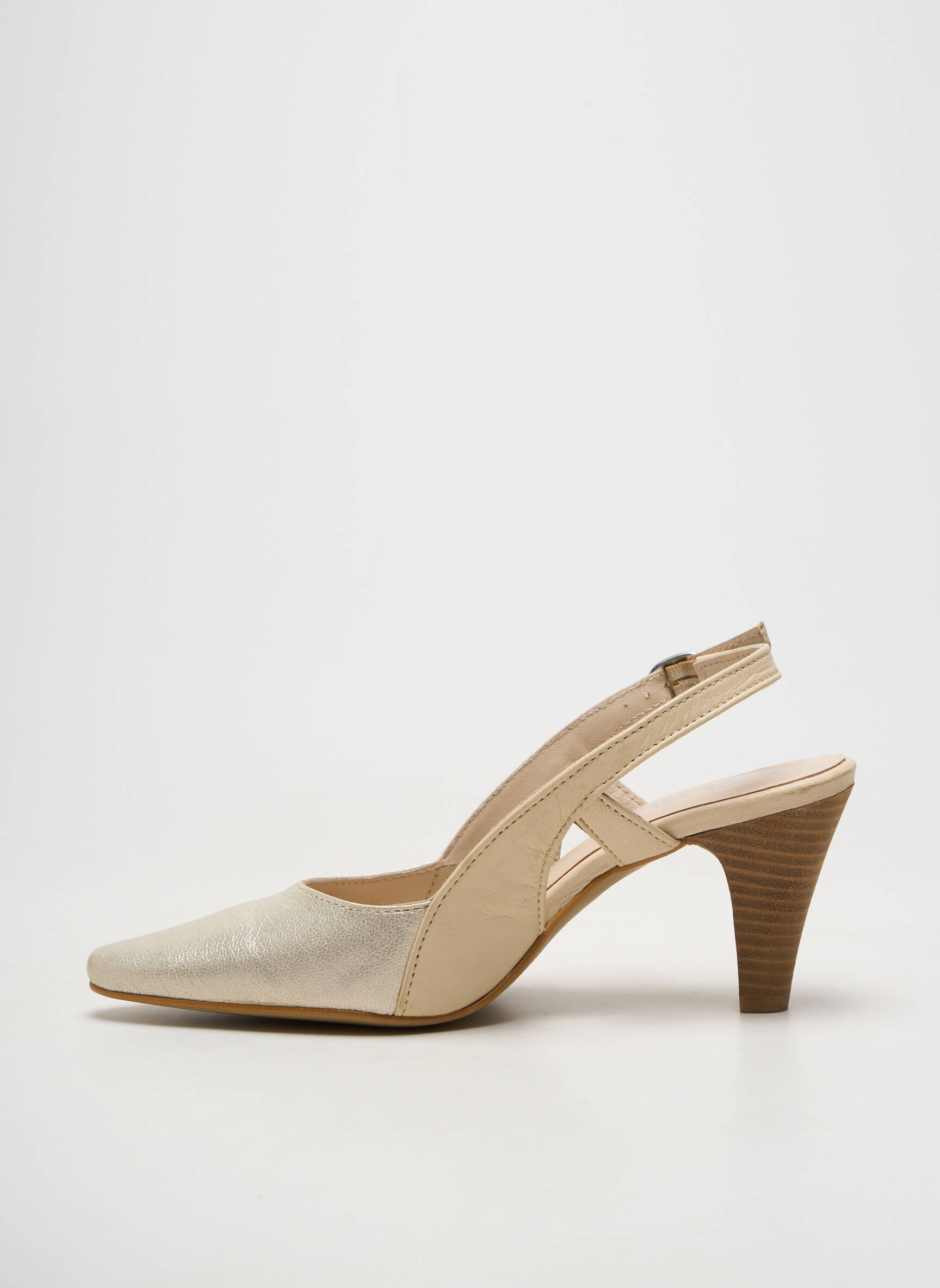 Escarpins fermeture boucle(s) talon de 7 à 9cm beige REBELLES femme
