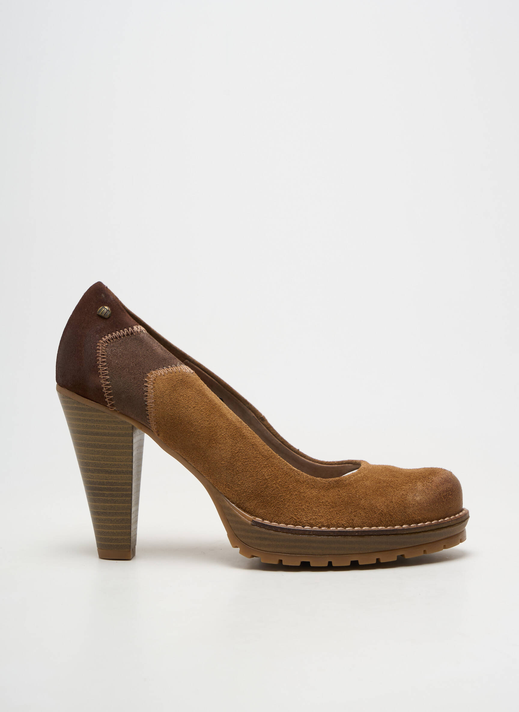 Escarpins cubain talon de 7 à 9cm marron MTNG femme