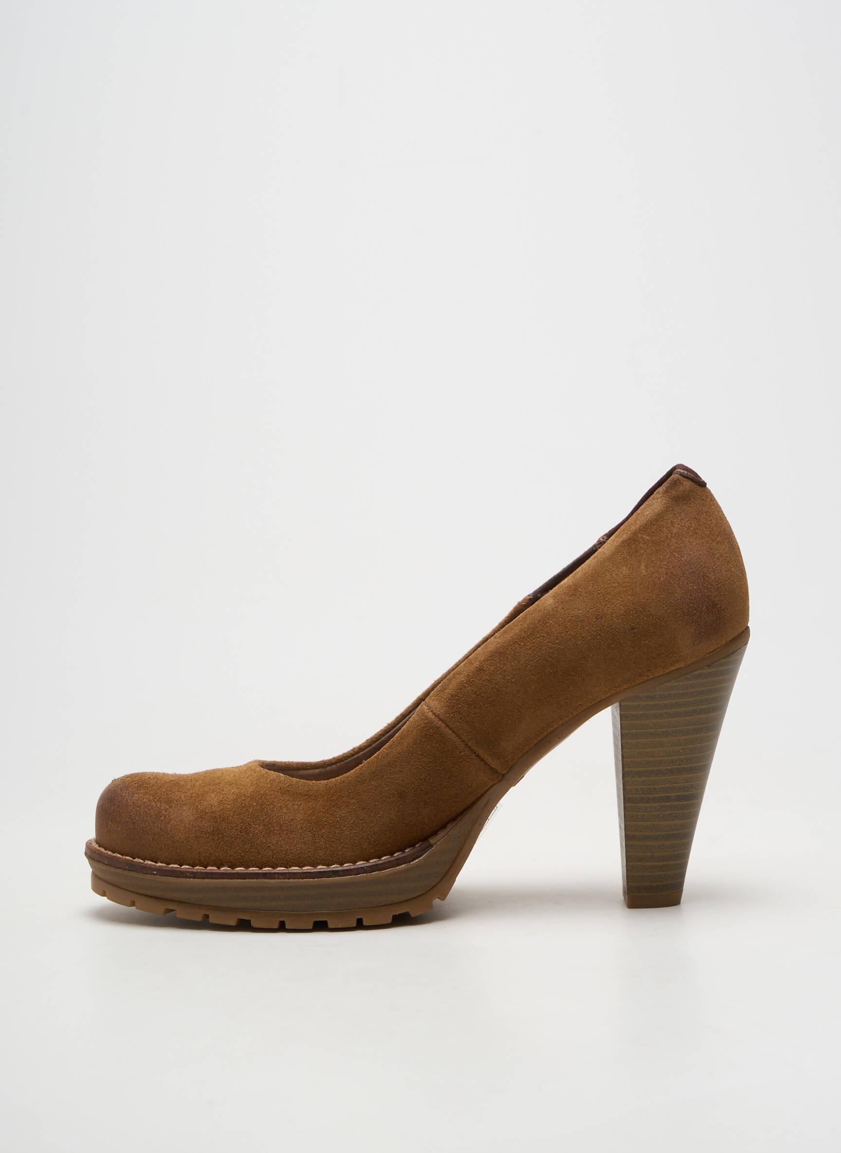 Escarpins cubain talon de 7 à 9cm marron MTNG femme