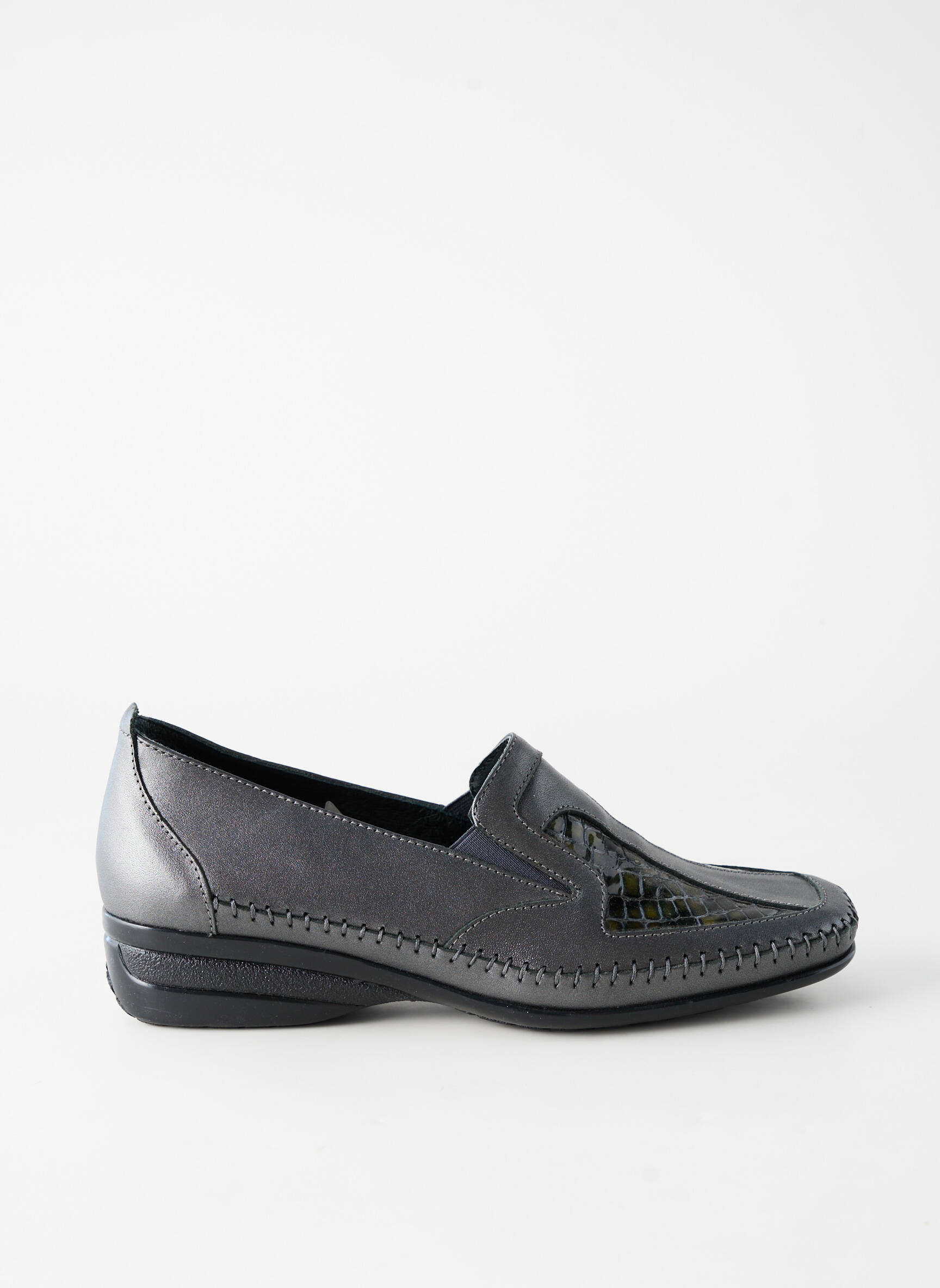 Mocassins matière lisse talon plat jusqu'à 3cm noir ARIMA femme