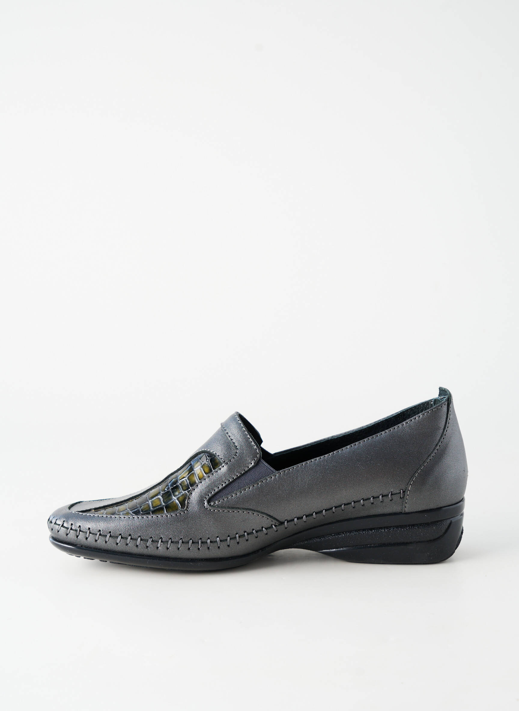 Mocassins matière lisse talon plat jusqu'à 3cm noir ARIMA femme