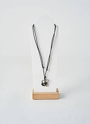 Collier fermeture avec liens noir TATA GISELE femme