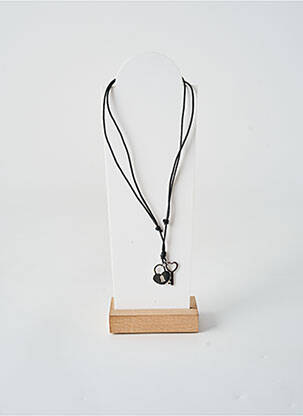 Collier fermeture avec liens noir TATA GISELE femme