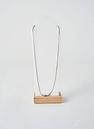 Collier fermeture fermoir mousqueton argent TATA GISELE femme