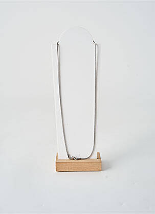 Collier fermeture fermoir mousqueton argent TATA GISELE femme