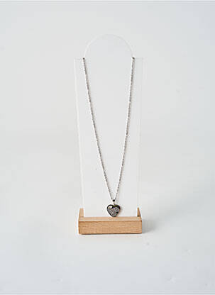 Collier fermeture fermoir mousqueton argent TATA GISELE femme