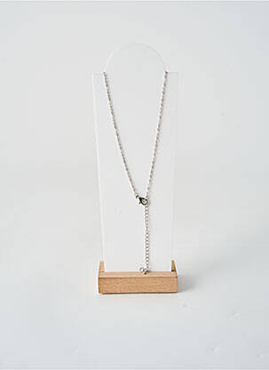 Collier fermeture fermoir mousqueton argent TATA GISELE femme