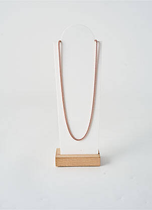 Collier fermeture fermoir mousqueton rose TATA GISELE femme