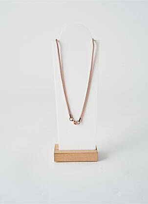 Collier fermeture fermoir mousqueton rose TATA GISELE femme