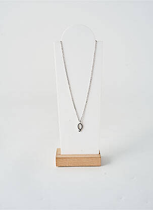 Collier fermeture fermoir mousqueton argent TATA GISELE femme