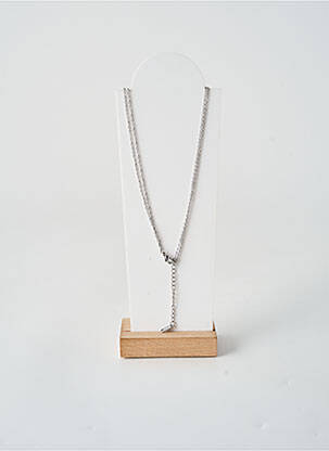 Collier fermeture fermoir mousqueton argent TATA GISELE femme