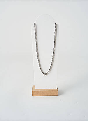 Collier fermeture fermoir mousqueton argent TATA GISELE femme