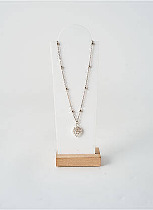 Collier fermeture fermoir mousqueton argent TATA GISELE femme