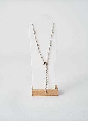 Collier fermeture fermoir mousqueton argent TATA GISELE femme