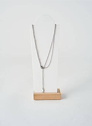 Collier fermeture fermoir mousqueton argent TATA GISELE femme
