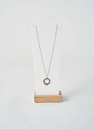 Collier fermeture fermoir mousqueton argent TATA GISELE femme